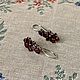 Винтаж: Серьги с гранатами винтаж. Серьги винтажные. Vintage Treasures. Ярмарка Мастеров.  Фото №8