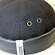 Docker beanie wool and leather hat DBH-07. Caps. Bluggae Custom Headwear. My Livemaster. Фото №4