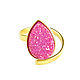 Order Agate Ring, Pink Stone Ring, Pink drop ring. Irina Moro. Livemaster. . Rings Фото №3