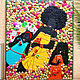 Mother Daughters Original painting mosaic. Afro Mom kids, Pictures, St. Petersburg,  Фото №1
