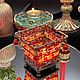 Подсвечник Marrakech из бисера. Подсвечники. AnnyCrystalArt. Интернет-магазин Ярмарка Мастеров.  Фото №2