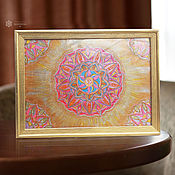 Картины и панно handmade. Livemaster - original item Pictures: Golden Mandala of Inspiration. Handmade.