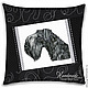 'Kerry blue Terrier' - decorative pillow, Pictures, Moscow,  Фото №1