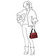 Кожаная сумочка "Строгая кокетка" из красной и чёрной кожи. Классическая сумка. Кожаные сумки ALSWA. Интернет-магазин Ярмарка Мастеров.  Фото №2