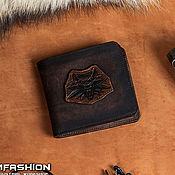 Сумки и аксессуары handmade. Livemaster - original item The Witcher man leather wallet. Handmade.