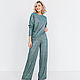Jumper and trousers emerald gold with lurex shiny green. Suits. mozaika-rus. Online shopping on My Livemaster.  Фото №2