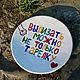 You can lick not only a plate with a cat's paw A plate with a pattern. Plates. DASHA LEPIT | Ceramic tableware (dashalepit). Online shopping on My Livemaster.  Фото №2
