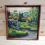 Картины и панно handmade. Livemaster - original item Painting on birch bark 