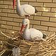 Гнездо для аистов из ротанга. Фигуры садовые. Rattancachepot. Интернет-магазин Ярмарка Мастеров.  Фото №2