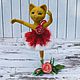 Заказать Кошка балерина. Интерьерная игрушка. Статуэтка из шерсти. Наталья Горшкова. Забавные игрушки. Ярмарка Мастеров. . Войлочная игрушка Фото №3