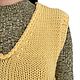 Order Pineapple women's vest, merino wool, warm, tank top. SIBERIA COOL (knitting & painting) (Siberia-Cool). Livemaster. . Vests Фото №3