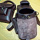 The LUNCH - 4 (koberna knop) Leather handbag on a belt.Manual firmware. Classic Bag. Elena Borkova (divelen). My Livemaster. Фото №5