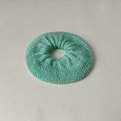 Украшения handmade. Livemaster - original item Scrunch elastic band-knitted elastic band for hair (voluminous) 
