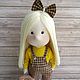 Кукла ручной работы в комбинезоне. Тыквоголовка. Vera's dolls. Ярмарка Мастеров.  Фото №4