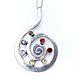 Silver Pendent and 7 stones, Amulet, Moscow,  Фото №1
