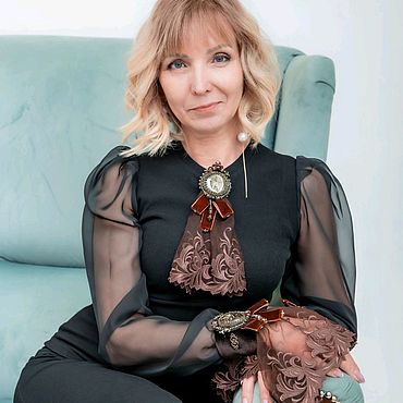 Аксессуары ручной работы. Ярмарка Мастеров - ручная работа Манжеты и брошь-жабо. Handmade.
