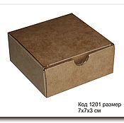 0212 Коробочка для мыла (упаковка) размер 7.5х7.5х2.5 см