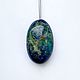 Заказать   Крупная бусина-"циклон" для кулона, стекло lampwork. Бусины Лэмпворк для Украшений. Ярмарка Мастеров. . Бусины Фото №3