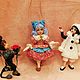Мальвина, ватная елочная игрушка. Мягкие игрушки. Елена (emeldolls). Ярмарка Мастеров.  Фото №5