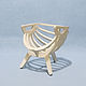 Furniture for dolls-Doll chair " Shell", Doll furniture, Vorsma,  Фото №1
