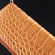 Клатч из кожи крокодила на двух молниях IMA0002UK45. Кошельки. CrocShop товары из экзотической кожи. Ярмарка Мастеров.  Фото №5