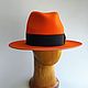 Fedora 'Agent B' felt hat with wide straight brim. Hats1. Felt Hats Shop. Online shopping on My Livemaster.  Фото №2