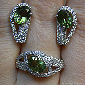 Перстень-кольцо с султанитом