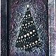 Мини-картина "Merry Christmas 3". Картины. SveTi: Авторские картины и интерьерная живопись. Ярмарка Мастеров.  Фото №4