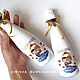 Свадебное шампанское. Бутылки свадебные. Ирина  Мастерская подарков. Ярмарка Мастеров.  Фото №6