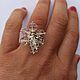 Ring with cubic zircons. Silver 925 sample, Rings, Turin,  Фото №1