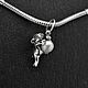 Шарм Котёнок. Шарм-подвеска. AlexFox Jewelry. Интернет-магазин Ярмарка Мастеров.  Фото №2
