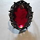 GARNET ring ring 925 silver,new,seal,1995 LUXURY!. Vintage ring. From USSR. My Livemaster. Фото №4
