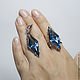 Order Earrings with London blue Topaz. 925 sterling silver PR. Alexandra Terekhova ATG-gallery. Livemaster. . Earrings Фото №3