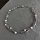 Triple Silver Choker Necklace. Necklace with natural pearls. Chokers. Only_you_byElena. My Livemaster. Фото №4