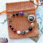Украшения handmade. Livemaster - original item gift for birthday. Bracelet with stones by date of birth. Handmade.