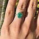 2.14tcw Natural Emerald Oval & Diamond Halo Engagement Ring 14K. Rings. JR Colombian Emeralds (JRemeralds). My Livemaster. Фото №6