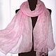 Pink Scarf Stole Women's Silk Long Pressed Stole. Scarves. Silk scarves gift for Womans. My Livemaster. Фото №5