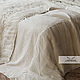 Linen bedspread with embroidery from the iris collection. Bedspreads. Linenburg. My Livemaster. Фото №4