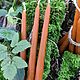 ОРАНЖЕВАЯ маканая свеча из пчелиного воска (малая). Свечи. Четыре стихии (4stihii-magic). Интернет-магазин Ярмарка Мастеров.  Фото №2
