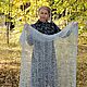 Order Shawls: Openwork thin down shawl-gossamer gray. Down shop (TeploPuha34). Livemaster. . Shawls1 Фото №3