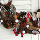 Order Christmas wreath 'Bright' 48 cm. Zuli. Livemaster. . Wreaths Фото №3