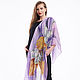 Iris палантин ручной росписи. Палантины. BatikStyle. Ярмарка Мастеров.  Фото №5
