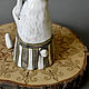 Заказать Керамическая фигурка ЗАЯЦ в полосатых штанишках. Ammonit_art_ceramics. Ярмарка Мастеров. . Статуэтки Фото №3