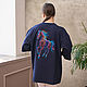 Copy of Long white T-shirt The Mezen painting, T-shirts, Novosibirsk,  Фото №1