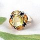 Серьги, кольцо 17,75 с цитрином из серебра. Комплекты украшений. Silveralbina. Ярмарка Мастеров.  Фото №8