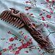 Hand Carved Juniper Wood Hair Comb "Firebird". Combs. woodjuniper (woodjuniper). Online shopping on My Livemaster.  Фото №2