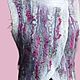 Felted Silk Vest with Sheep Curls Snowy Winter, Vests, Moscow,  Фото №1