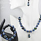'Flowers of the night.Bell ' jewelry from Majorca and tensha beads, Jewelry Sets, Bratsk,  Фото №1