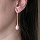 Order Long silver earrings with pearls, 'Tenderness' earrings'. Irina Moro. Livemaster. . Earrings Фото №3