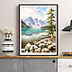 Watercolor painting ' Lake in the mountains. Altay  .'. Pictures. Senchilova Evgenia. Online shopping on My Livemaster.  Фото №2